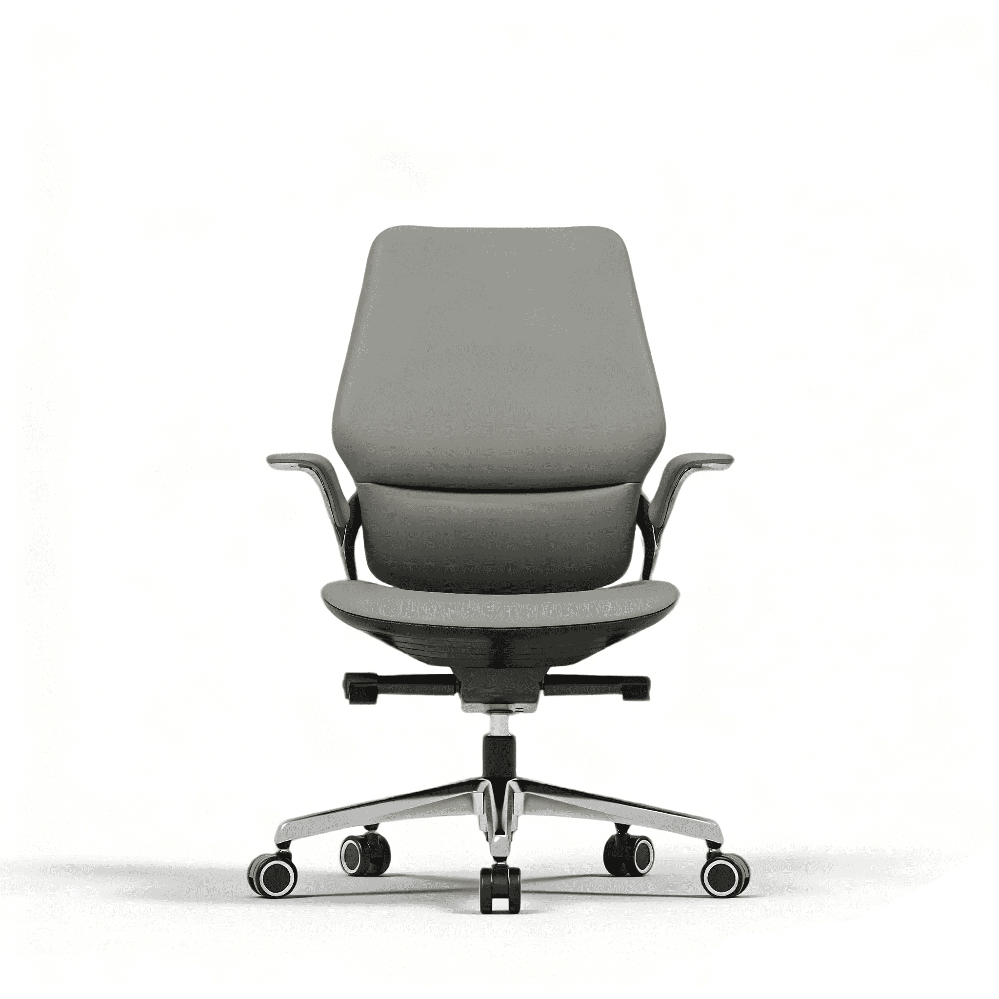 Tozient B661 Navy & Grey Leather office chair - Morden office chair, Meeting chair