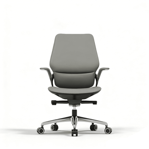 Tozient B661 Navy & Grey Leather office chair - Morden office chair, Meeting chair