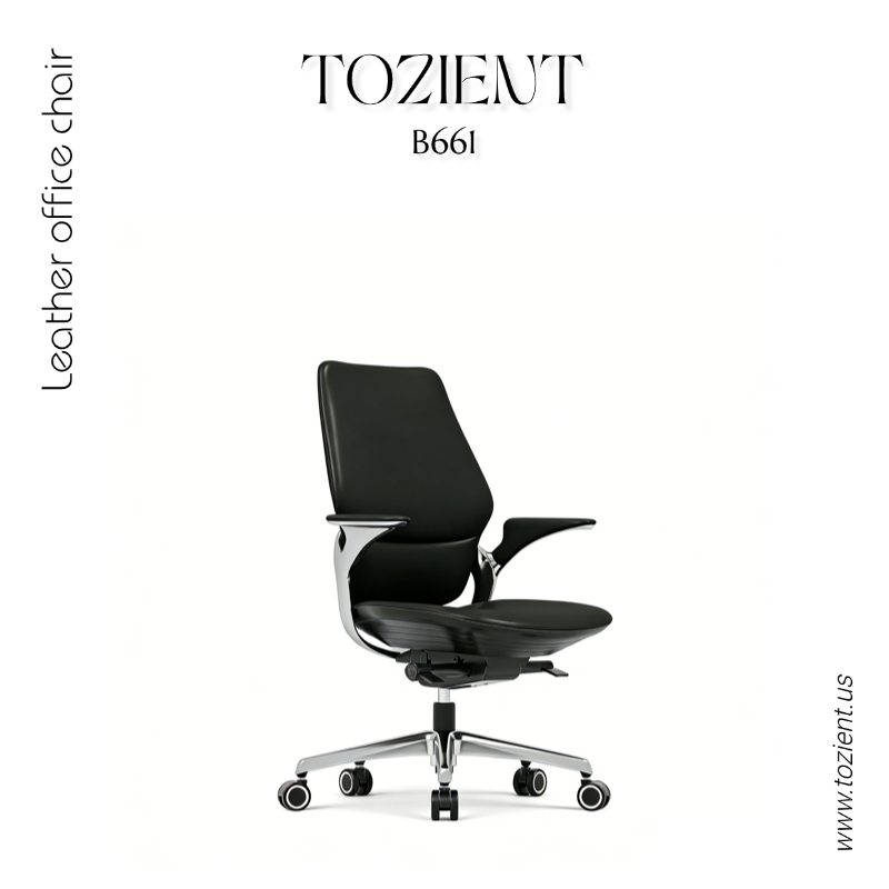Tozient B661  Red & Black Leather office chair - Morden office chair, Meeting chair