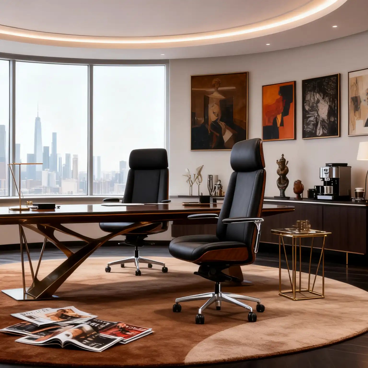 TOZIENT GFA681 /Fourier/ management Leather Chair