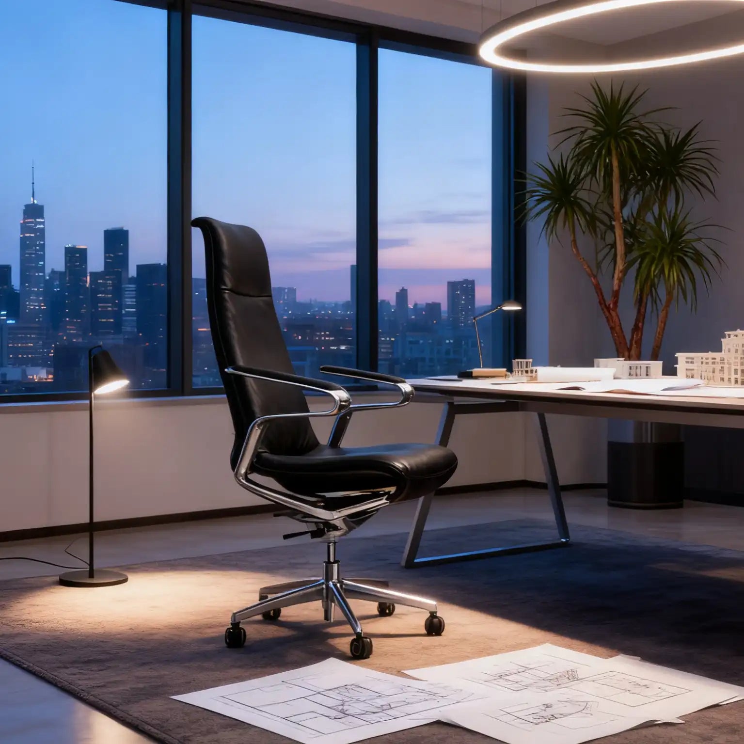 TOZIENT GFA671 /Fourier/ management Leather Chair